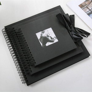Suosolhui — Album <span class=keywords><strong>Photo</strong></span> de Scrapbook, 8/10/12 pouces, avec couverture et ruban, Album <span class=keywords><strong>Photo</strong></span> pour mémoire d'anniversaire - Product Image 4