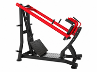 FEIFANHONGYU Machine à Hack Squat Commerciale à Charge de Plaques, Presse à Jambes Guidée avec Barre, Équipement de Musculation pour Salle de Sport