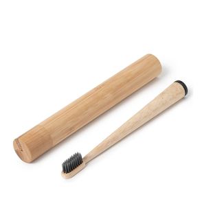Logo Small Disposable Foldable Daily Use Plant Bristle for Firm Tooth Brush Wavy Flat Handle Medium Bulk for Adults - Product Image 2