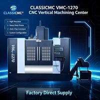 Máquina CNC Vertical VMC1270 con Servocontrol y Sistema de Extracción de Virutas para Producción de Piezas de Acero y Aluminio
