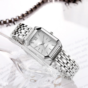 Best-selling new minimalist versatile square ladies' <b>watch</b> - i-style steel strap fashionable quartz <b>watch</b> - Product Image 5