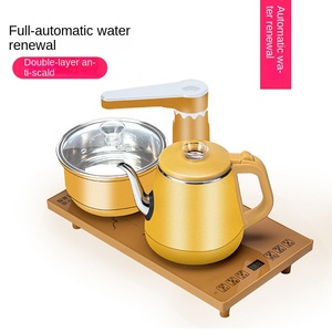 Hervidor Eléctrico de Vidrio de Borosilicato con Diseño Moderno y Rotación Automática, con Silbato, Portátil y Duradero para Té - Product Image 6