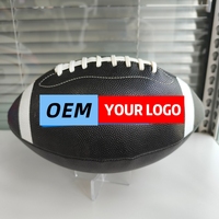 Fabrication directe en usine, football américain personnalisé, logo personnalisé de haute qualité, vente en gros pour les propriétaires de marques d'équipes, coopération professionnelle