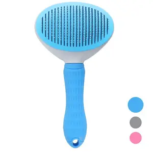 Cat Cleaning Beauty Tool One click to remove floating hair Self-cleaning comb stainless steel needle comb