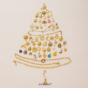 Símbolos Zodiacales, Celestiales y Espirituales | Dijes de Acero Inoxidable con Baño de Oro PVD de 18K | Colgantes de Estrella, Luna, Sol, <span class=keywords><strong>Hamsa</strong></span> y Ojo Turco para Manualidades - Product Image 5