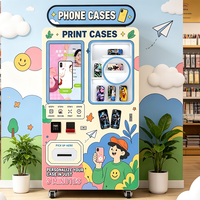 Máquina Expendedora de Fundas para Teléfonos Personalizadas, Equipo de Pago Múltiple para Tiendas de Té con Leche y Tiendas de Teléfonos Móviles
