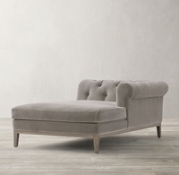 Ensemble de canapés sectionnels Chesterfield en forme de U, style capitonné, pour salon