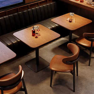 Ensemble de meubles de <span class=keywords><strong>bar</strong></span> et de restaurant écologiques modernes, table et chaises en bois massif, restaurants occidentaux, cafés, usage commercial - Product Image 4