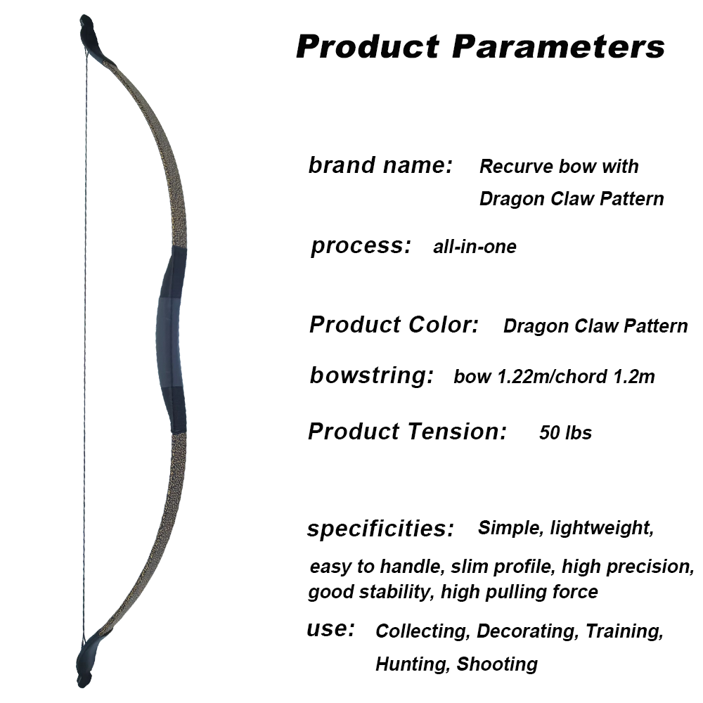 Modello artiglio di drago da 50 libbre nero