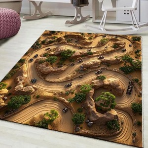 <span class=keywords><strong>Tapis</strong></span> <span class=keywords><strong>de</strong></span> piste <span class=keywords><strong>de</strong></span> course dans le désert, <span class=keywords><strong>circuit</strong></span> en spirale avec mini voitures sur une base aux tons chauds, <span class=keywords><strong>tapis</strong></span> <span class=keywords><strong>de</strong></span> scène tout-terrain dynamique pour la décoration <span class=keywords><strong>de</strong></span> la chambre des garçons - Product Image 3