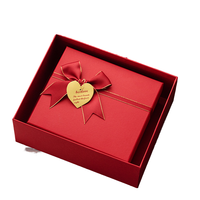 Coffret cadeau de thé main dans la main papillon rouge de qualité supérieure Advanced Sense Festive Heaven Earth Cover Made Durable Paperboard Top Tea