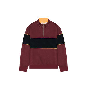 Kingsen Custom Quarter Zip Long Sleeves Embroidery <b>Sweatshirt</b> Men's Soft Heavyweight Cotton Hip Hop Pullover <b>Sweatshirts</b> - Product Image 3