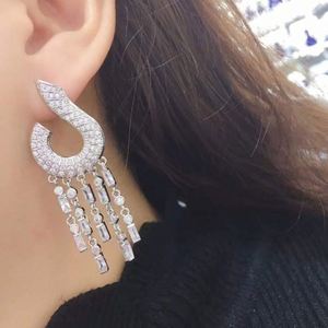 HIBRIDE Boucles d'oreilles en or européen à la mode pour femmes Accessoires de fête de luxe Brincos Bijoux Cadeaux de fête E-941 - Product Image 5