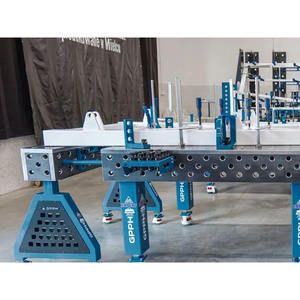 Soporte de soldadura SteelMax Trestle GPPH de 15mm de espesor, agujeros de 28mm en rejilla diagonal - Product Image 6