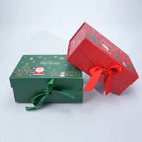 Nouvelle boîte cadeau de Noël en papier avec fermeture magnétique, emballage de Noël personnalisé, boîte cadeau magnétique