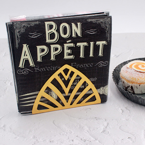 Portatovaglioli da Tavolo Vintage in Acciaio Inossidabile Dorato, Resistente, <span class=keywords><strong>per</strong></span> <span class=keywords><strong>Cucina</strong></span>, Ristorante e Casa - Product Image 3