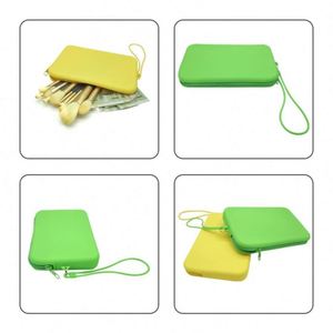 Custom Logo Candy Silicone Cosmetic <b>Makeup</b> <b>Case</b> Fashion Waterproof Portable Zipper Bag Mobile Phones Coin Purse <b>Brush</b> Pouch - Product Image 6