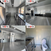 Remorque alimentaire préfabriquée sur mesure Truth, cuisine mobile entièrement équipée, chariot de restauration de rue personnalisé pour café, hamburgers, frites et glaces