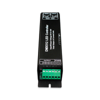 Venta directa 4A Controlador de atenuación LED Pantalla digital 12V 24V RGB RGBW DMX512 Decodificador Control remoto Controlador LED 3 años