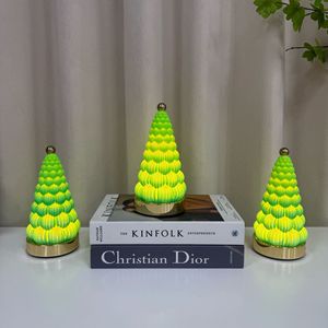 New cross-border Christmas <b>tree</b> decorative night <b>light</b>, creative birthday gift, bedroom bedside rechargeable ambient lamp - Product Image 2