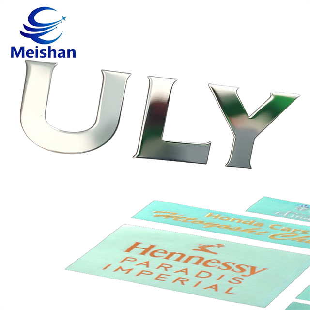 Meishan Custom Brushed Electroplated Nickel Sheet 3D Modern Nameplates Stickers with Anti-oxidation Properties and Hot Stamping