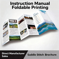 Service d'impression de mini-brochures personnalisées en papier couché, impression numérique, plastification, manuels d'utilisation, livrets d'instructions