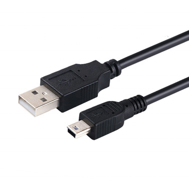 Hot Selling Best Price PVC USB 2.0 Type a Male to USB MINI 5PIN B Cable for Computer Mobile Phone DVD Player