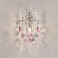 Lustre moderne à 3 lumières, rectangulaire, luxueux, créatif, en cristal, adapté au salon, à la table à manger, lustre LED