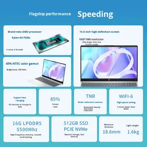 Portátil Ligero de Alto Rendimiento Star Book Serie <span class=keywords><strong>15</strong></span> con Procesador AMD <span class=keywords><strong>Ryzen</strong></span> de <span class=keywords><strong>15</strong></span>.6 Pulgadas - Product Image 3