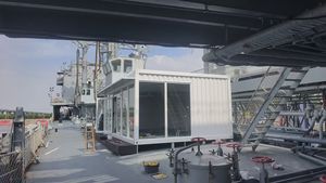 से प्रमाणित मॉड्यूलर स्टील लुभावनी कंटेनर घर कार्यालय पर्दा औद्योगिक डिजाइन मोबाइल घर पोर्टेबल वर्कस्पेस - Product Image 3