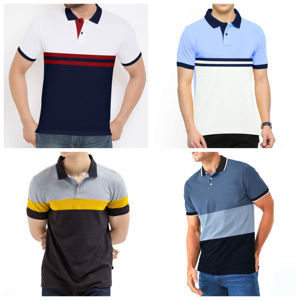 Polo de Moda para Hombre, Algodón, Manga Corta, Venta al Por Mayor, Diseño Personalizado OEM, Alta Calidad, Múltiples Estilos - Product Image 2