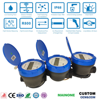 Compteur d'eau à ultrasons modèle chaud à bas prix LoRawan Mbus Modbus compteur d'eau intelligent numérique débitmètre classe B MID CE ISO 4064