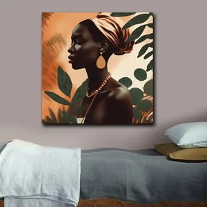 Impressions sur <span class=keywords><strong>toile</strong></span> d'art noir classique moderne, peintures décoratives d'art de mur, décoration à la maison de <span class=keywords><strong>peintre</strong></span> de <span class=keywords><strong>toile</strong></span> de portrait de style luxueux - Product Image 1