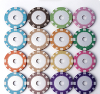 Jetons de poker en céramique personnalisés avec logo, colorés, pour les jeux de casino, les fêtes, les clubs de poker, les cadeaux