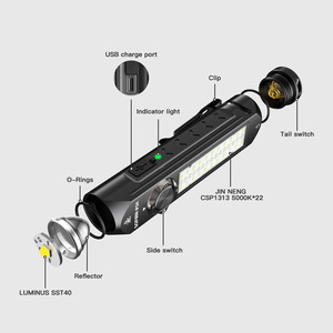 Linterna LED Recargable IF24, Mini Linterna EDC, Resistente al Agua IP68, 2000 Lúmenes, 16 Modos de Color, Cuerpo de Aleación de Aluminio, Tecnología <span class=keywords><strong>ATR</strong></span> - Product Image 1