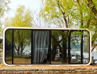 LDYZ Maison Conteneur Mobile de Luxe Tout-en-un de 5,8 mètres, en Panneaux Métalliques Gaufrés, Respirante, Certifiée CE, Design Moderne