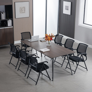 Business non-installation folding training chair, meeting <strong>room</strong> chair, integrated stool, foldable office chair