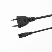 Câble d'alimentation EU vers IEC C7, cordon européen à 2 broches en forme de 8, 2,5A H03VVH2-F pour TV, radio, console de jeu