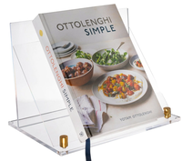 Support de livre en acrylique support de livre de cuisine pliable, support de livre léger pour magazines, ordinateur portable, recette, manuel scolaire