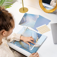 Carpeta de papel A5 A4 B5 con impresión personalizada, carpeta de diseño único, carpeta de documentos con divisores, carpeta de 3 anillos, archivador