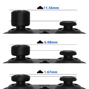 PlayVital Black Ergonomic Analog Stick Grip Joystick Thumbstick Cover pour PS5, PS4, Xbox, Switch Pro Controller - Product Image 6