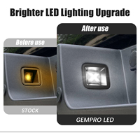 Feux arrière à LED transparents de style X pour plaque d'immatriculation Ford F250 F350 2017-2019 Blanc HC3B13675AC Lot de 2 pièces