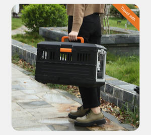 <span class=keywords><strong>กรง</strong></span>ขนส่งแบบพับได้ <span class=keywords><strong>กรง</strong></span>ขนส่ง 2 ประตูสําหรับสุนัขและแมว - Product Image 5