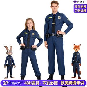 Costume de Cosplay Judy Hopps de Zootopia pour Femme avec Accessoires – Tenue de Film et de Télévision - Product Image 4