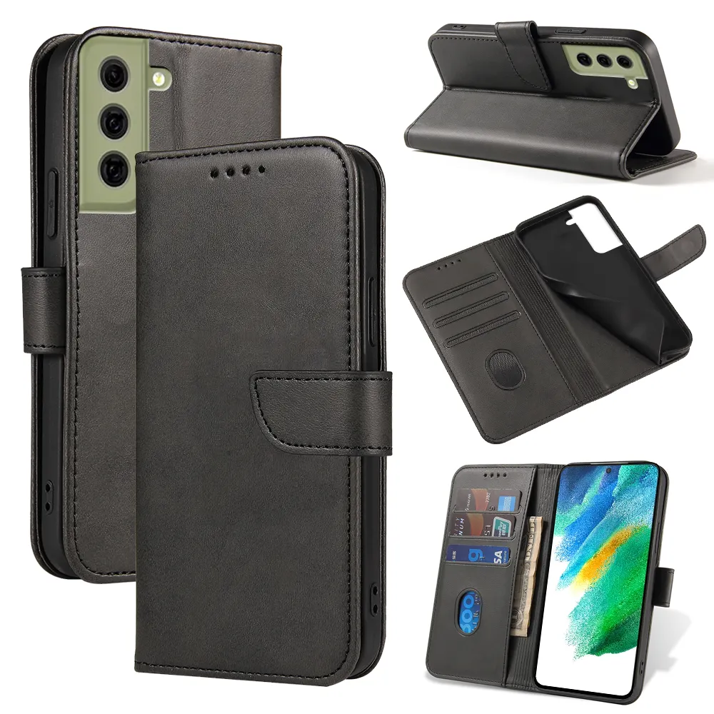 Unique folding stand phone case for Samsung A34 A54 A73 5G A72 A53 A32 A33 A22 leather Mobile case