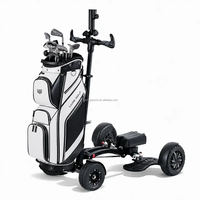 Trottinette de Golf Électrique ESWING Haut de Gamme à 4 Roues et Pneus Larges, Chariot de Golf Rider pour Parcours à Vendre