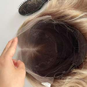 Pelucas de <span class=keywords><strong>Cabello</strong></span> Humano <span class=keywords><strong>Chino</strong></span> con Frente de Encaje 13x6, Pelucas de <span class=keywords><strong>Cabello</strong></span> Humano con Ondas Corporales, <span class=keywords><strong>Balayage</strong></span> - Product Image 6