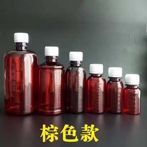 Botellas dosificadoras graduadas transparentes de 50 y 100 ml de plástico PET con tapas de seguridad para alcohol líquido, envasado general. - Product Image 3