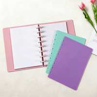 Lot de 50 couvertures transparentes rechargeables en PP pour carnet à disques, 11 ou 8 trous, format A5