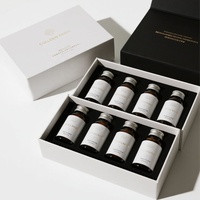Boîtes rigides personnalisées pour coffret cadeau de collagène premium haut de gamme avec impression bronzée et usage médical